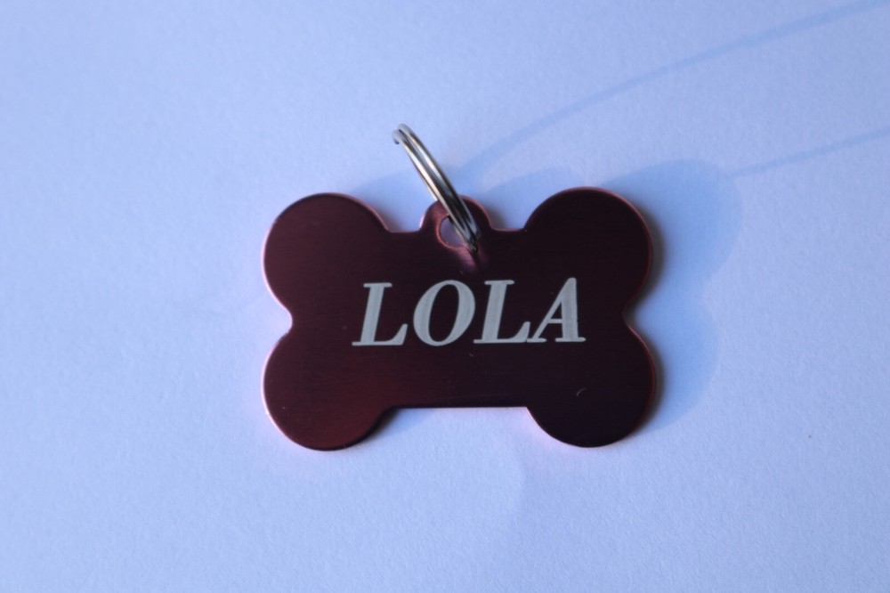 Laser Engraved Medium Bone Tags