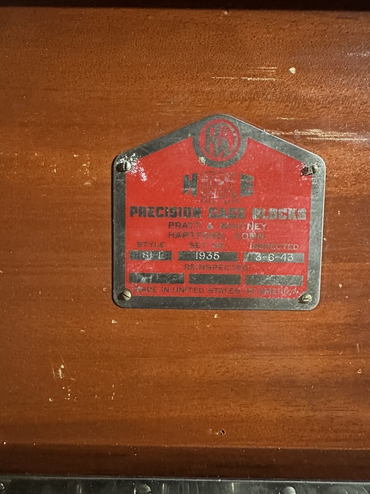 Vintage pre-1943 Hoke Precision Gage Block set. Complete. 81-E style.