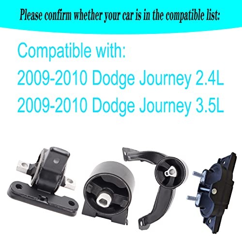 Engine Motor Mount Compatible with 2009-2010 Dodge Journey Replacement for