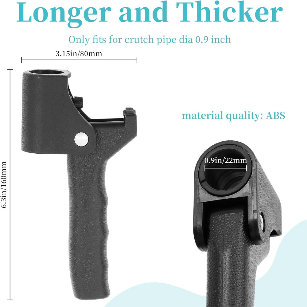 Walking Cane Accessories-Second Handle. Auxiliary Handle with Immovable Fixed