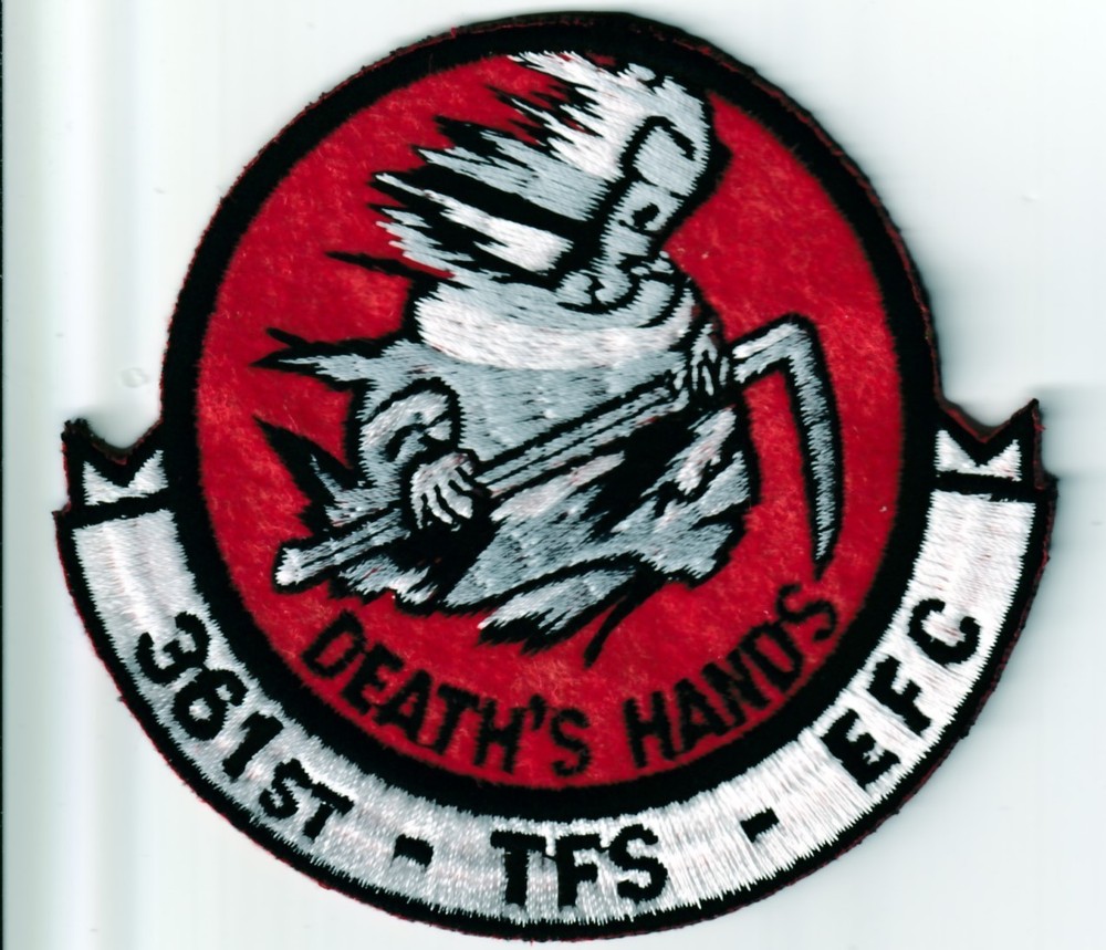 USAF air force 361st TFS -EFC "death's hands"patch