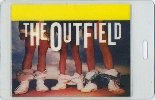 THE OUTFIELD 1987 LAMINATED BACKSTAGE PASS