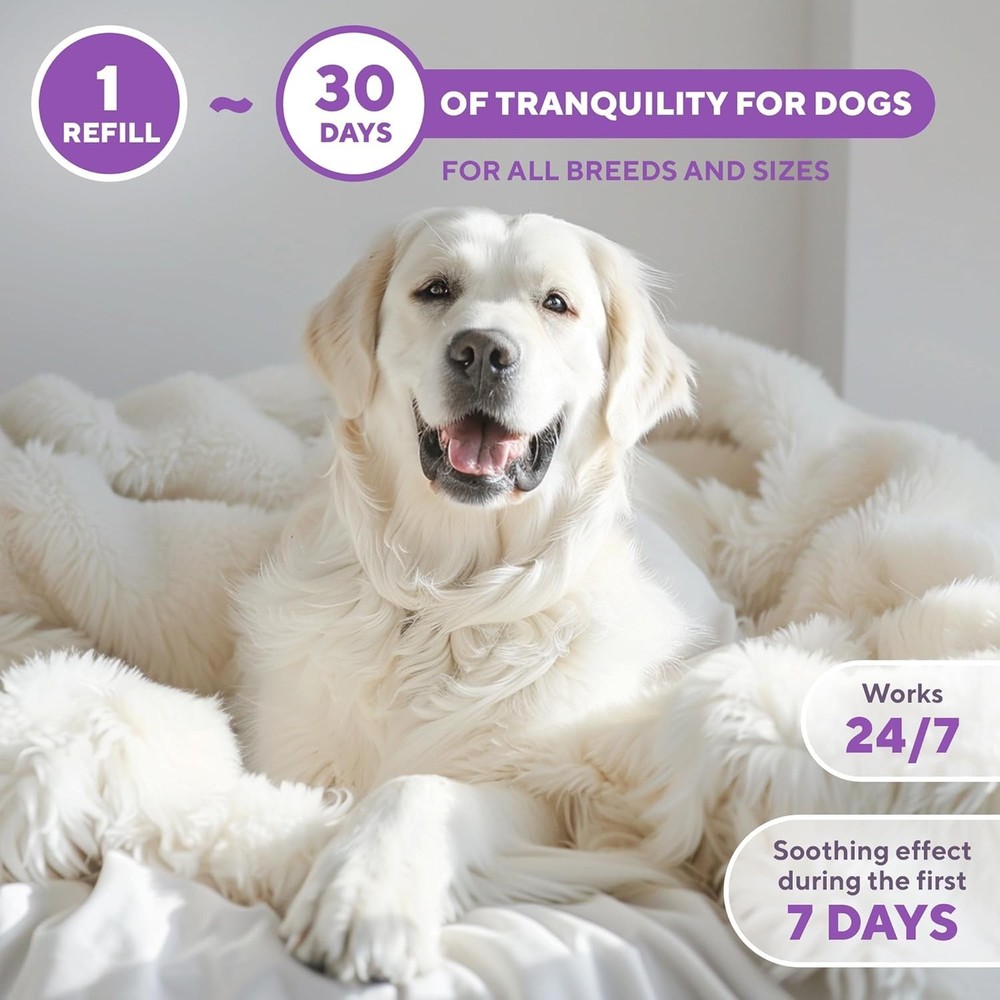 Safe & Effective Calming Diffuser for Dogs - Reduces Aggression & Anxiety