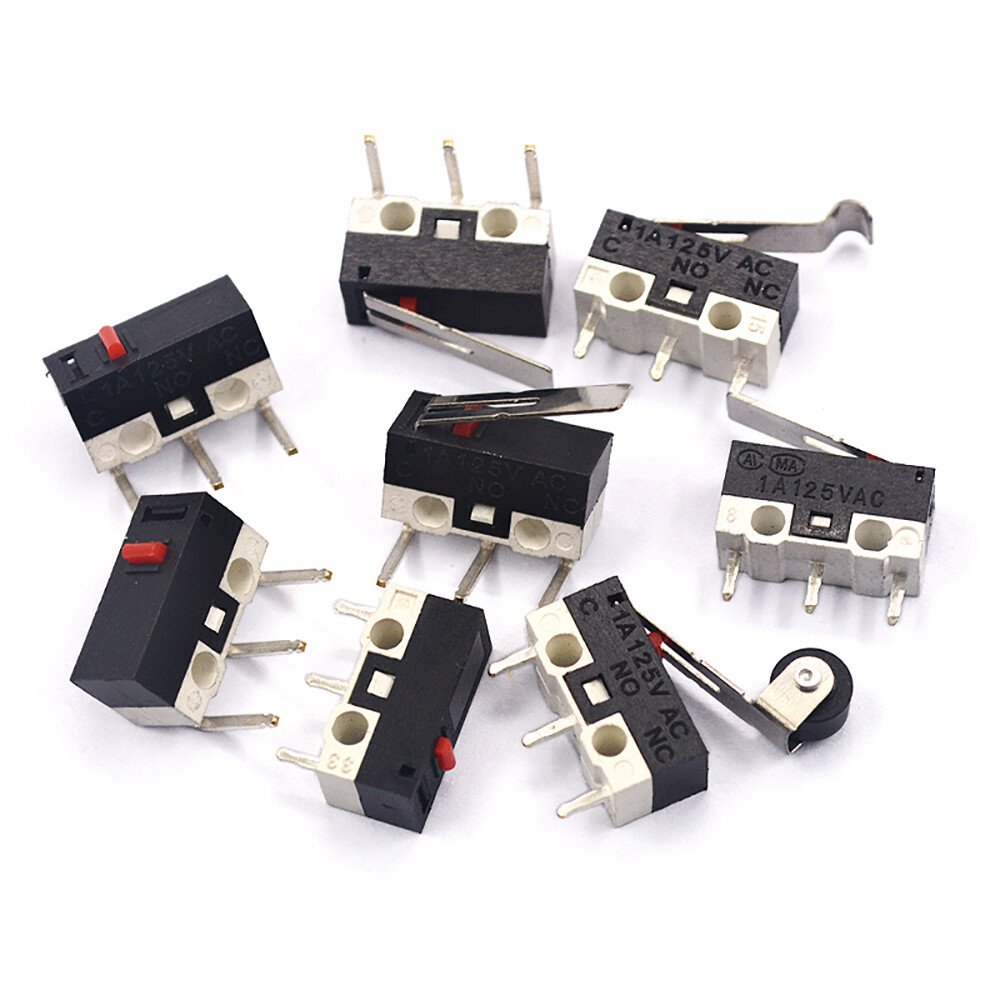 3-Pins PCB Momentary Push Micro Switche Micro Limit Switch 1A 125V Mouse Button
