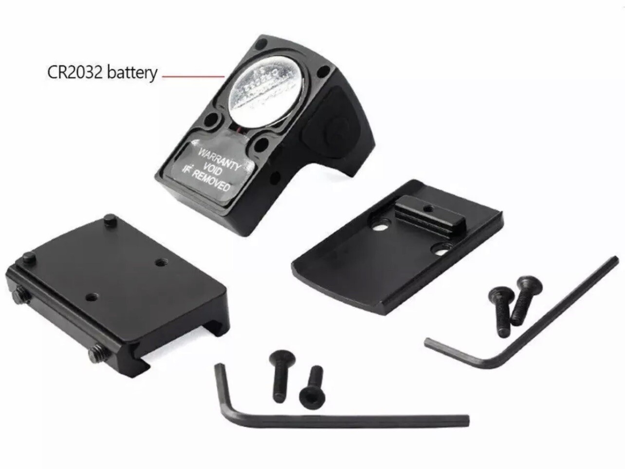 Red Dot Tactical RMR Reflex Sight Scope for Pistol Glock 17 19 W/20mm Mount Logo