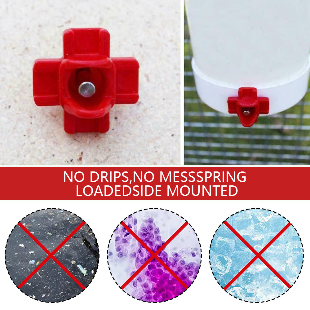 24PCS Automatic Chicken Water Drinker Nipple Cup Waterer Kit for Poultry Rooster