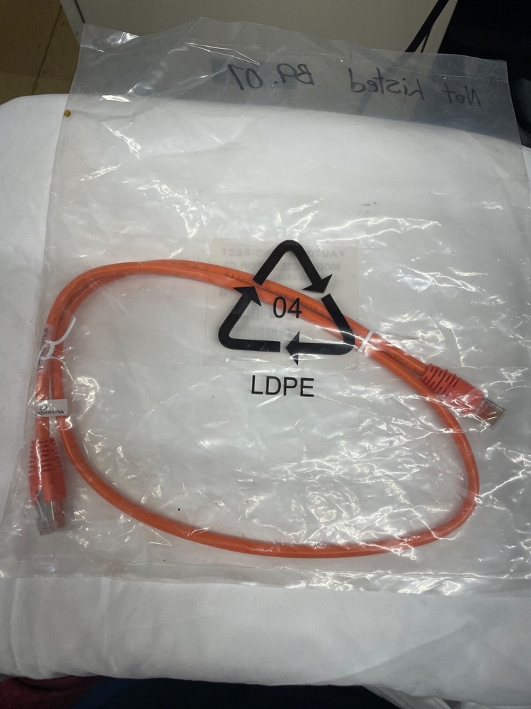 AUTOMATIONDIRECT C5E-STPOR-C3 ETHERNET STRAIGHT THROUGH PATCH CABLE 3FT CABLE