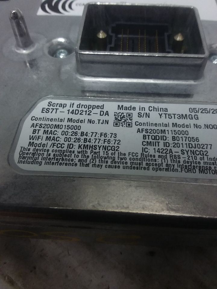 Communication Voice Recognition Sync Module Fits 15 MKC EJ7T-14F239-CF