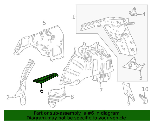Genuine GM Outer Brace 42868042