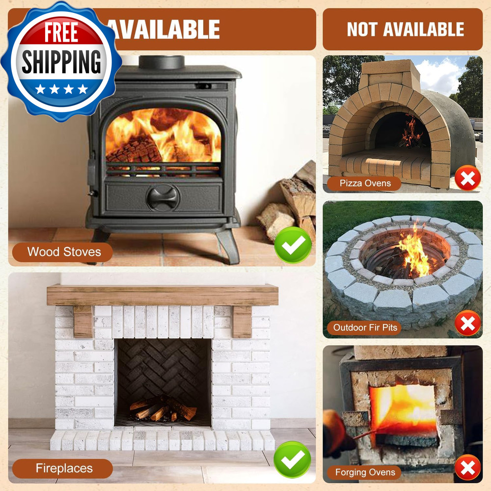 Fire Bricks Firebrick High Temperature Insulated Firebricks for Wood Stoves...