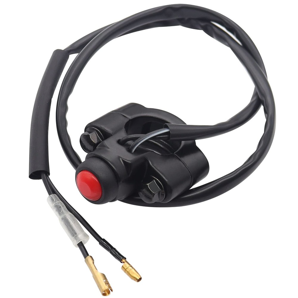 12V Motorcycle Engine Stop Start Kill Switch ON/Off CNC Universal 7/8inch gray