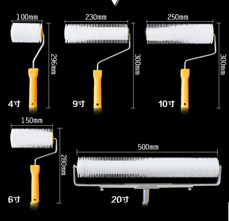 Self Leveling Cement Spike Roller Epoxy Roller Flooring Tools Remove Bubbles Y