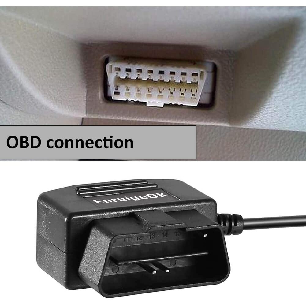 Universal OBD to USB-C Type-C 12V Output Power Cable Compatable for Ring Car ...