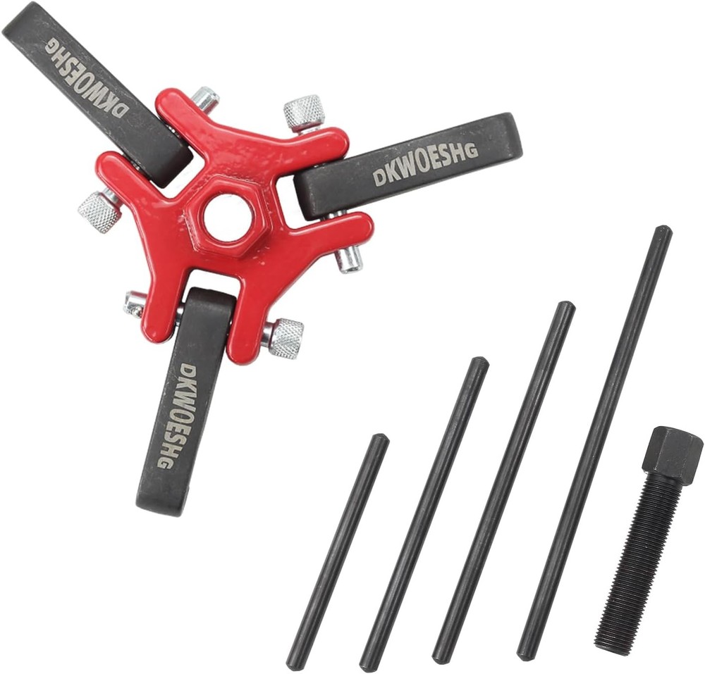 Harmonic Balancer Puller & Crankshaft Pulley Removal Tool Kit - 3 Jaw Puller Set