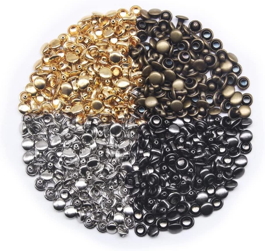 Comprehensive 400-Piece Leather Rivet Collection with Essential Fixing Tools