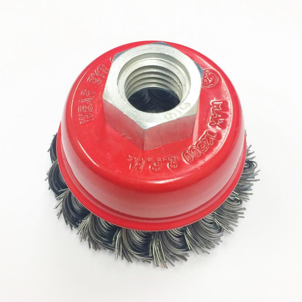 Robtec 3 in. Steel Knotted Cup Brush