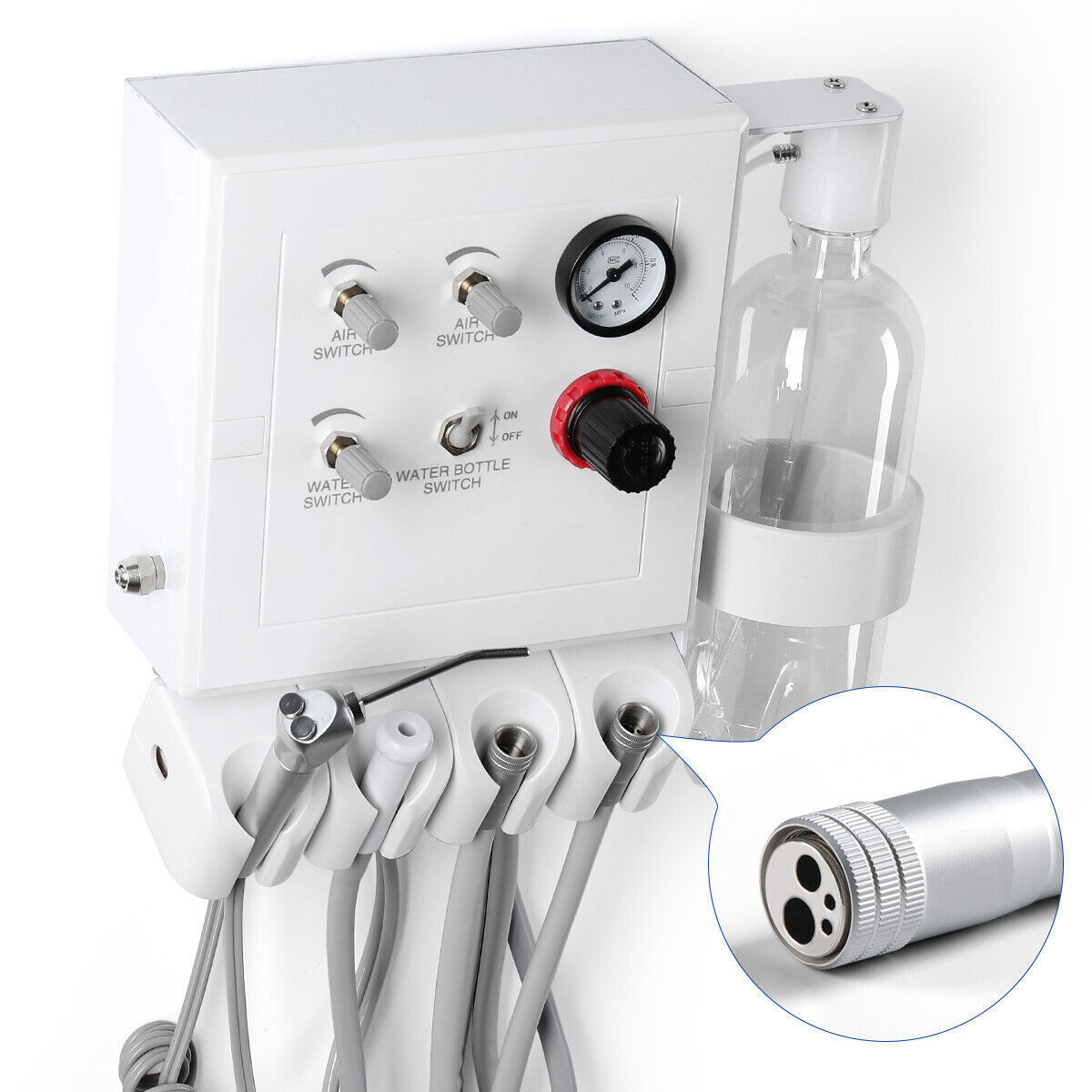 Portable Dental Turbine Unit with Weak Suction work with Compressor/Handpiece