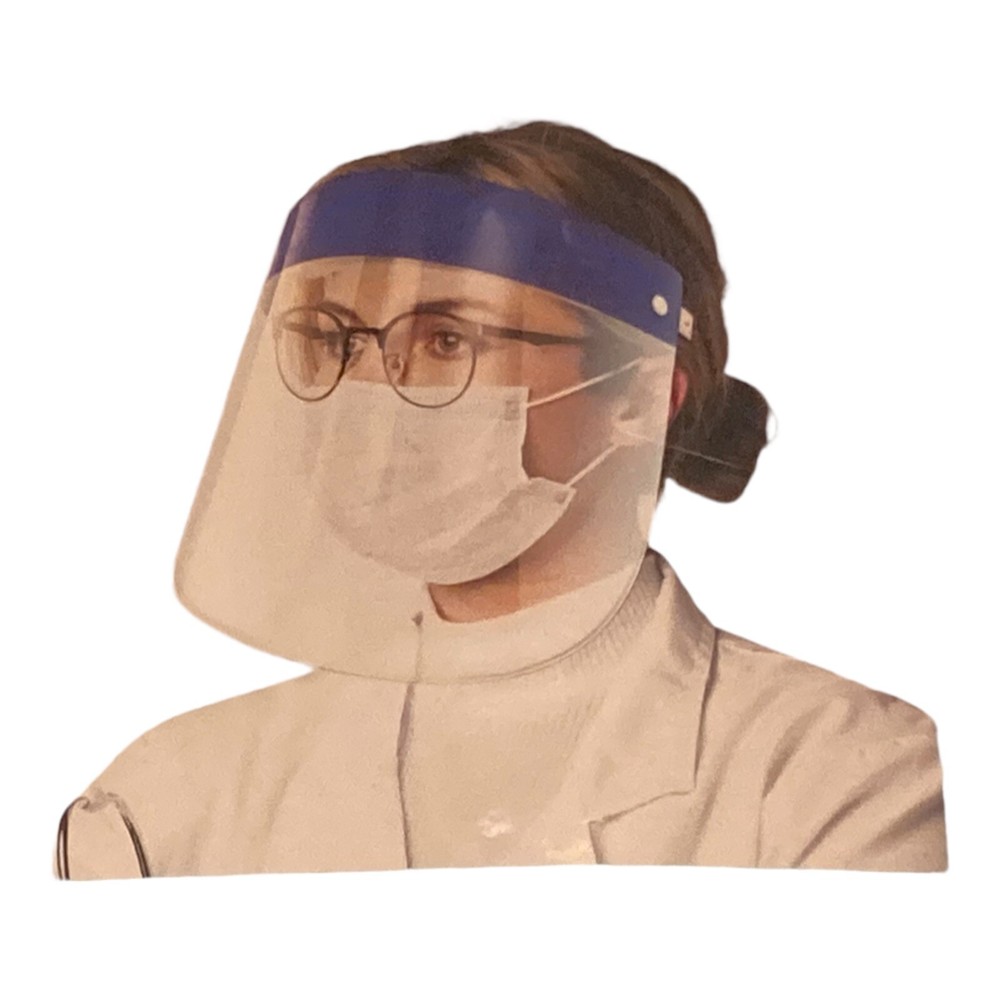 Peesnt 4 Piece Reusable Plastic Face Shields New 4 Pack