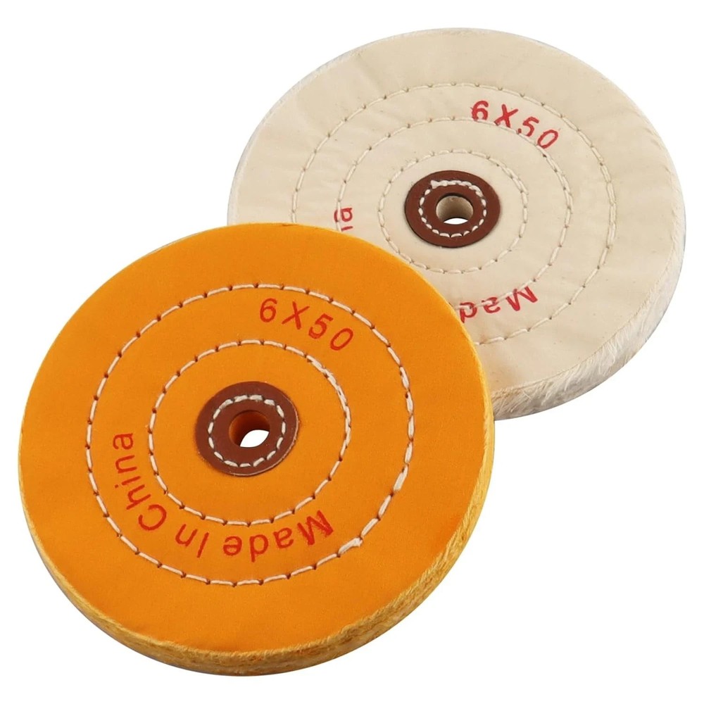 6 Inch Buffing Wheel for Bench Buffer, 2 Pack Polishing Bench...