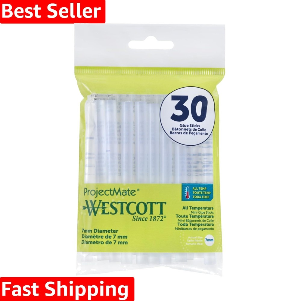 30-Pack  All-Temperature Mini Glue Sticks for Versatile Crafting Needs
