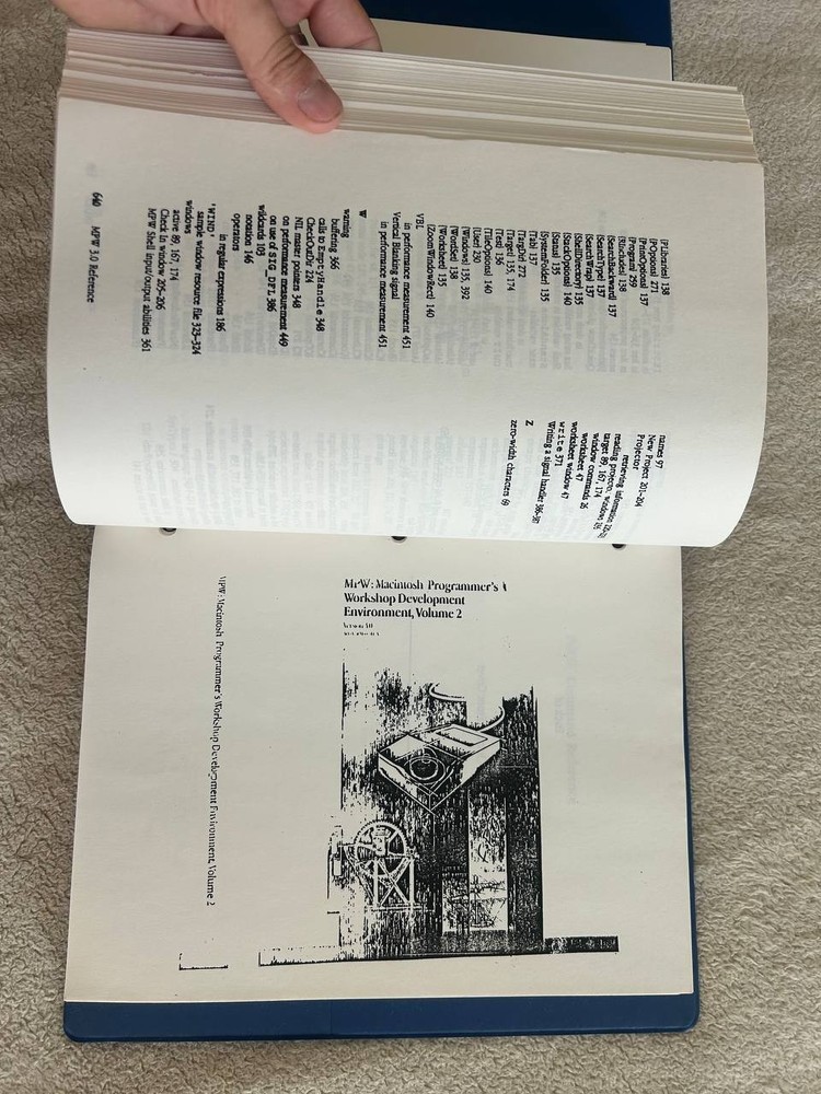 Vintage Apple MPW 3.0 Programmer’s Workshop Reference Binder 1990