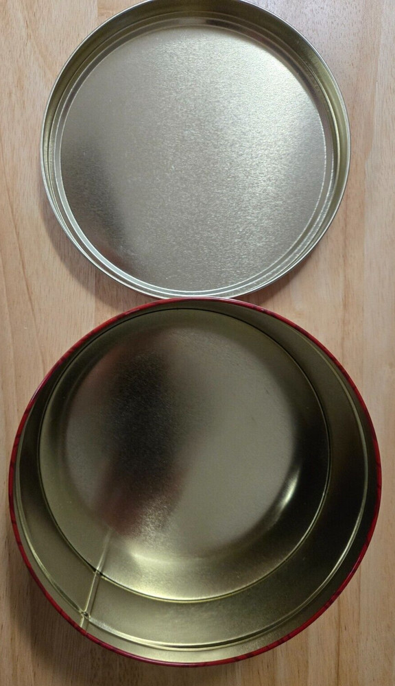 Chukar Cherries Round Empty Tin Decor