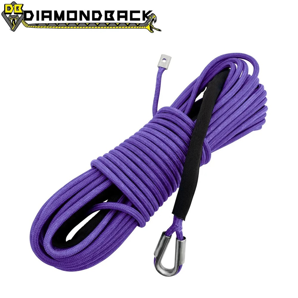 1/4" X 40' Diamondback Mainline Winch Rope - Custom Splice