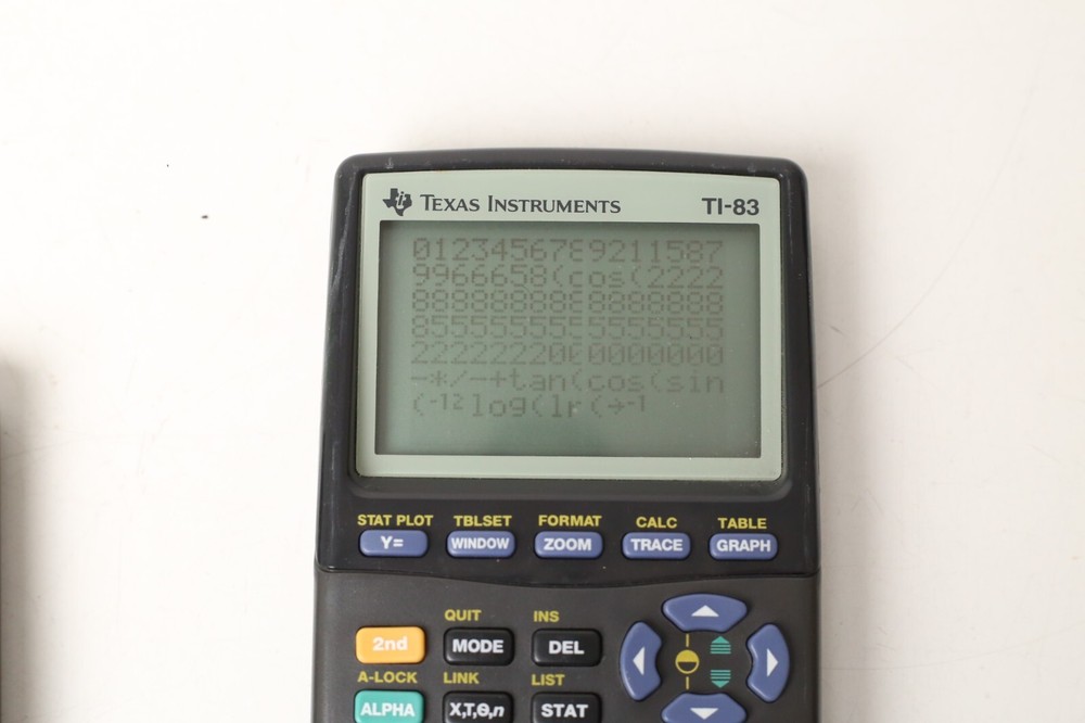 Has Lines - Texas Instruments TI-83 Regular Graphing Calculator