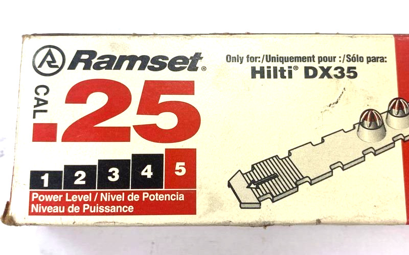 RAMSET .25 CALIBER RED LOADS DX35 11 STRIPS 110 LOADS