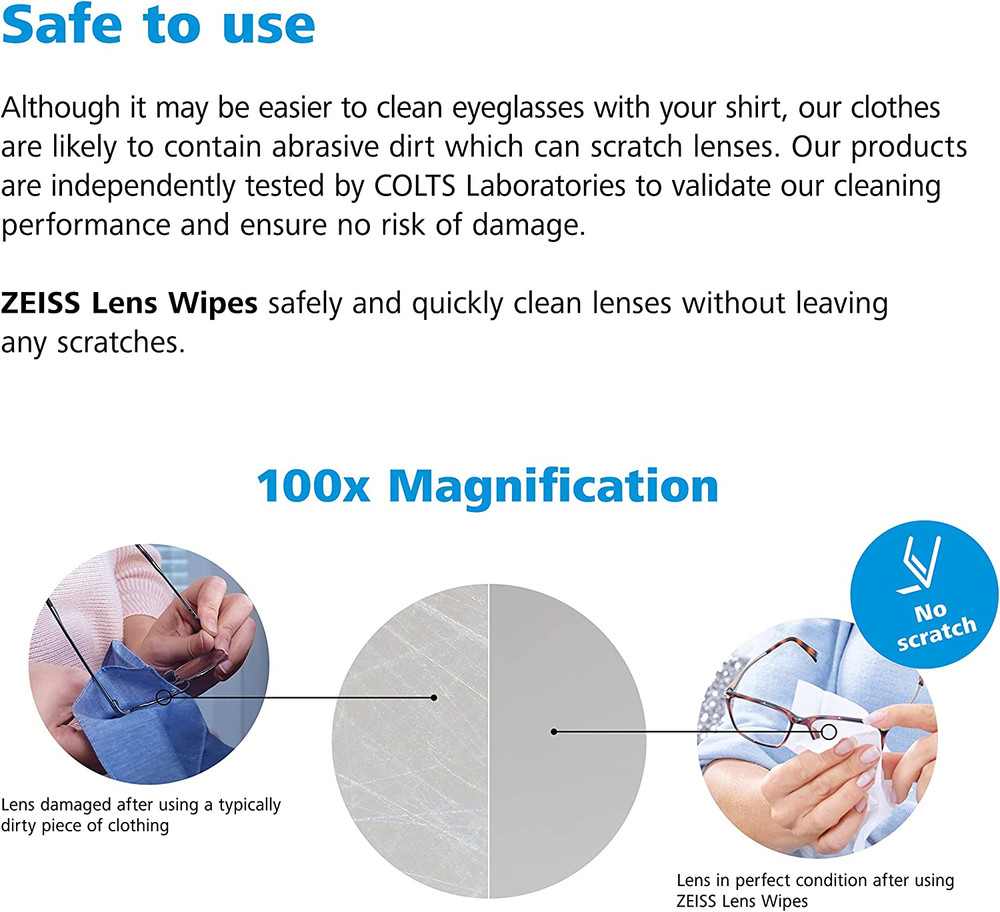 Pre-Moistened Lens Cleaning Wipes, 200 Count