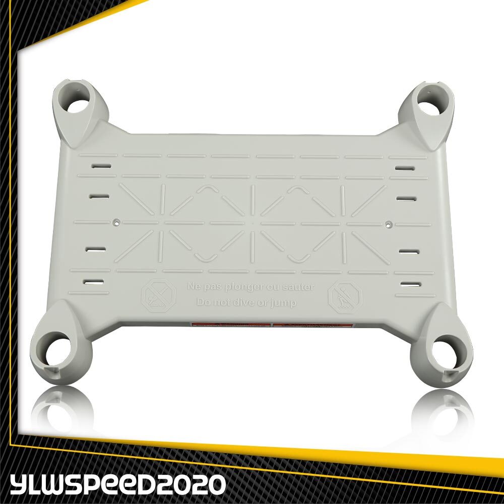 Grey Platform For Above Ground BiltMor Swimming Pool Step Outdoor Plastic