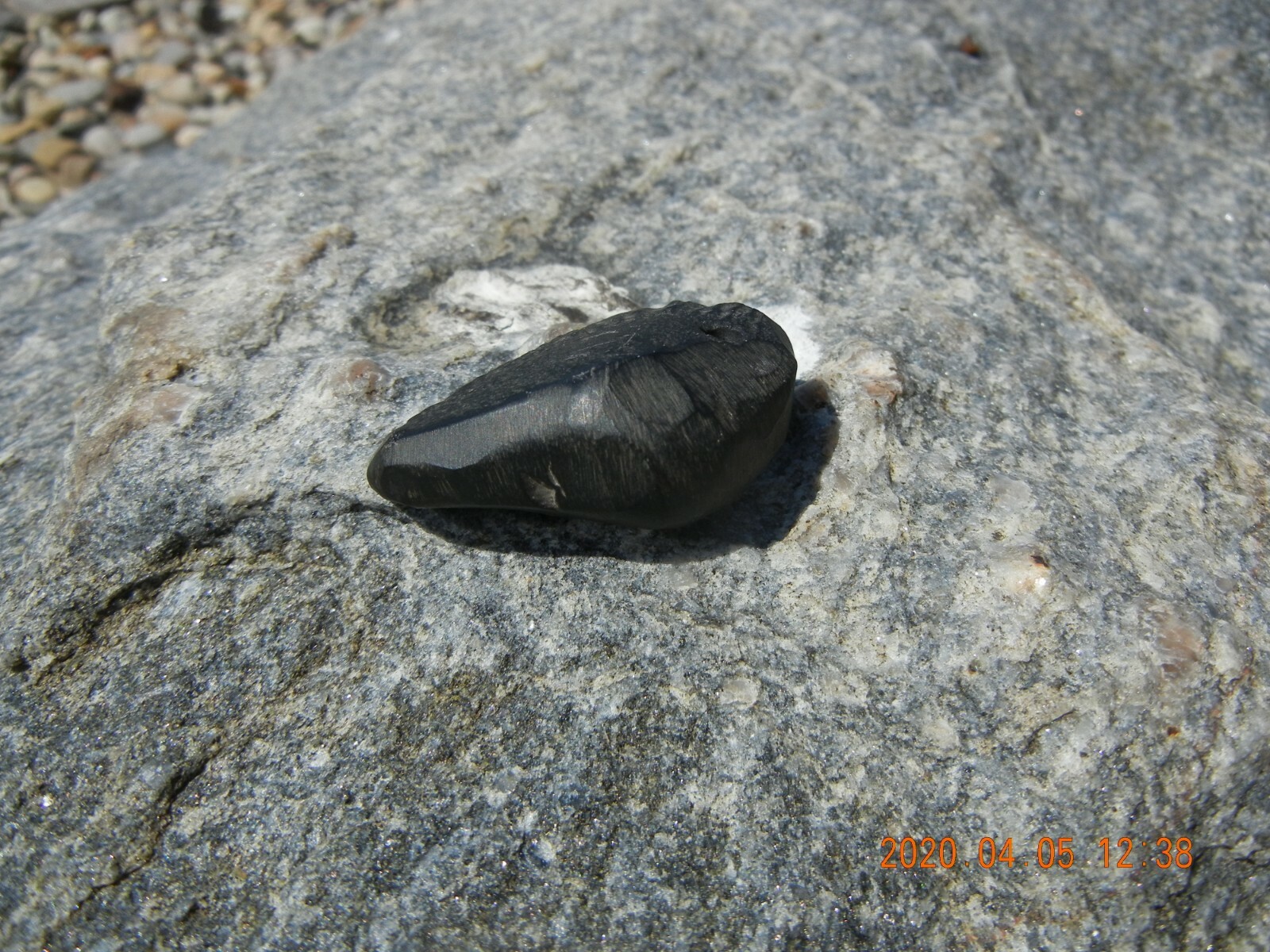 Partially Finished Native American Flint Pendant Banded Slate Arrowhead HagStone