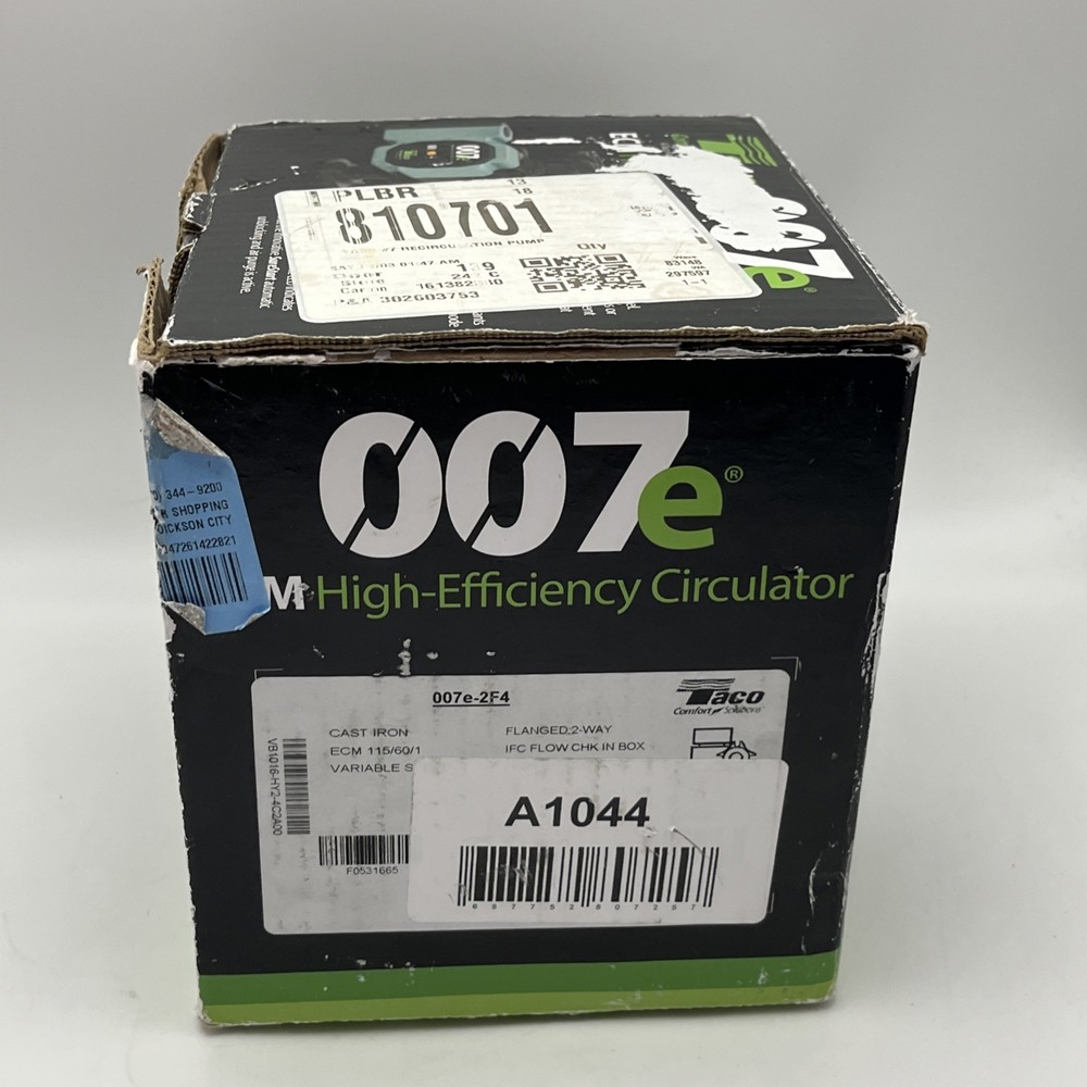 UNTESTED Taco 007e ECM High Efficiency Variable Speed Circulator Pump A30