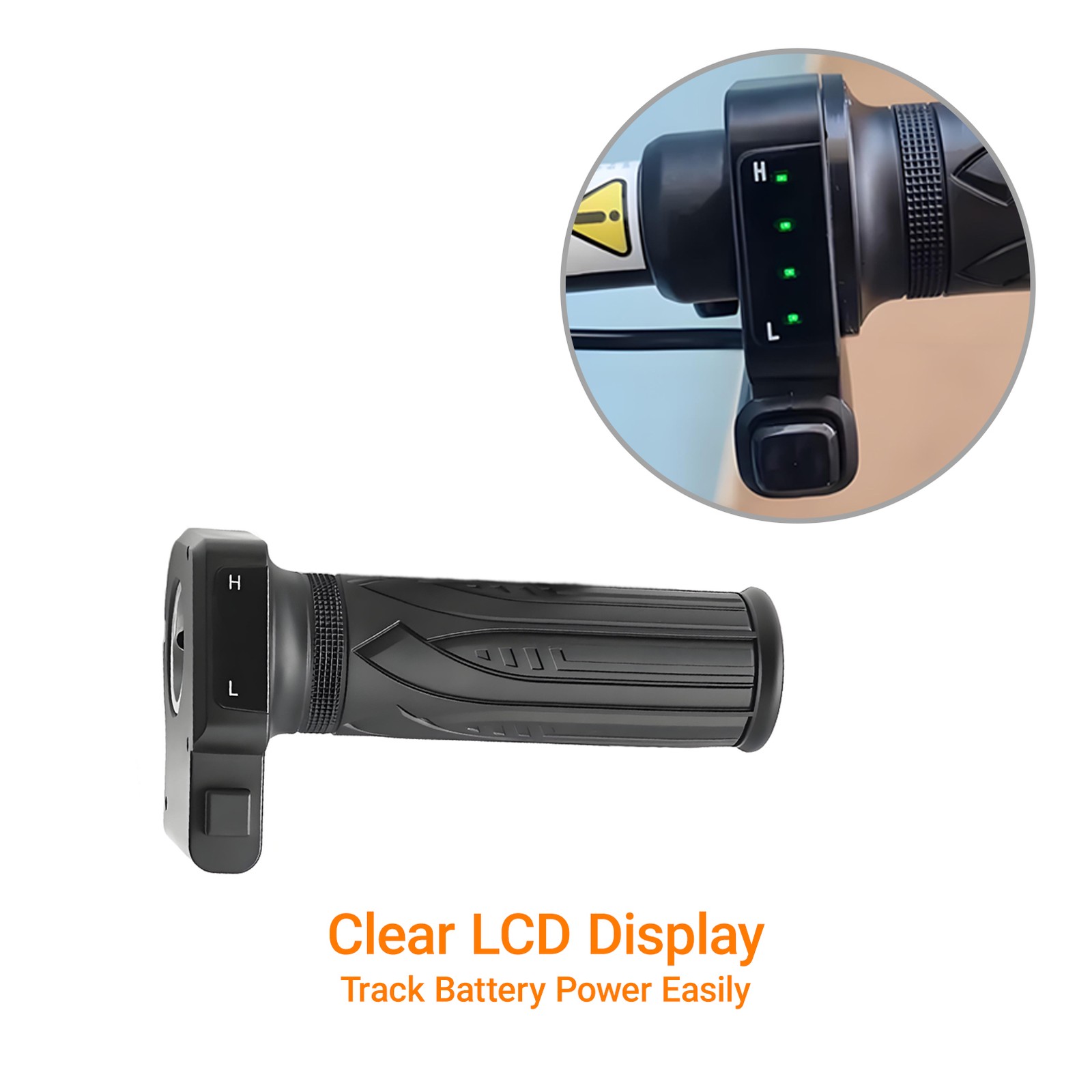 36V EBike Throttle Grip Replacement for Jetson Bolt Pro, JX10, Atlas, Ancheer,