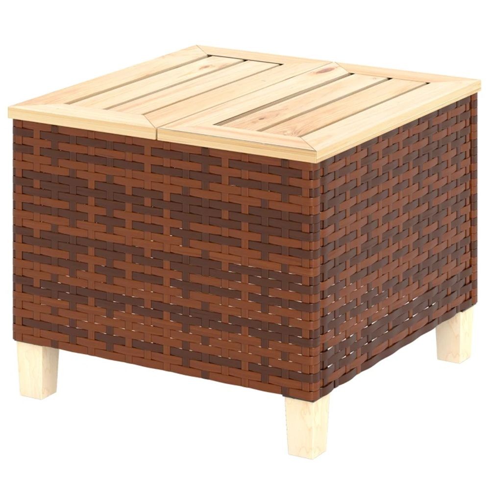 Outdoor side table terrace table garden table coffee table brown table only