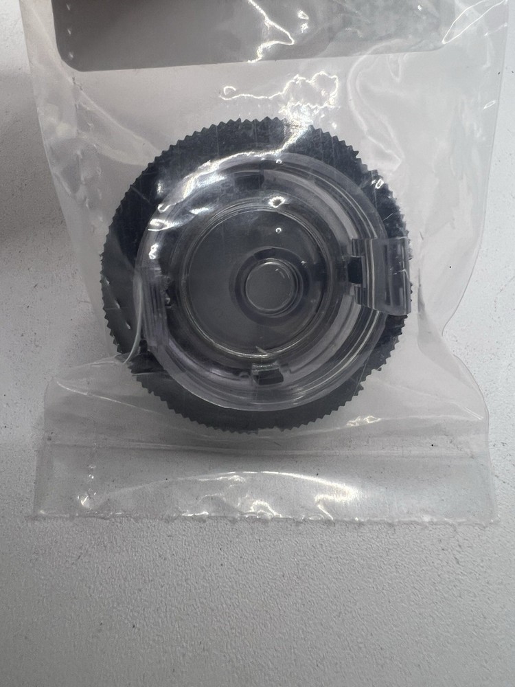 Thyssenkrupp Hydraulic Elevator Button, "Blank" Car Pushbutton Black with Gray