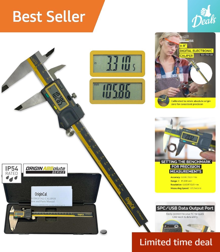 Absolute Origin Digital Caliper 0-8" - Accurate & Efficient Measurement Tool