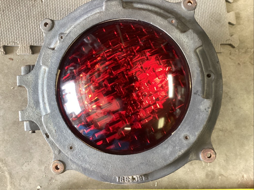 vintage railroad signal light