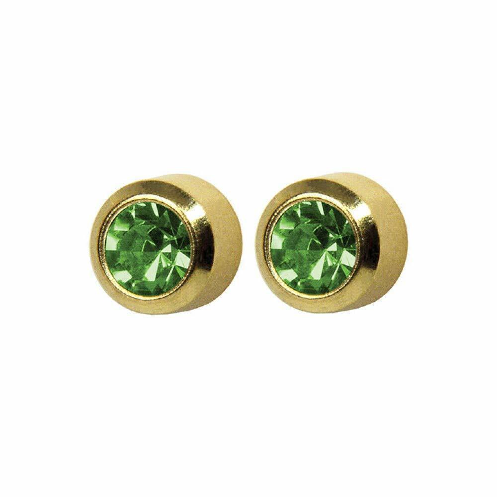 Select GOLD PLATED REGULAR BIRTHSTONE AUG
