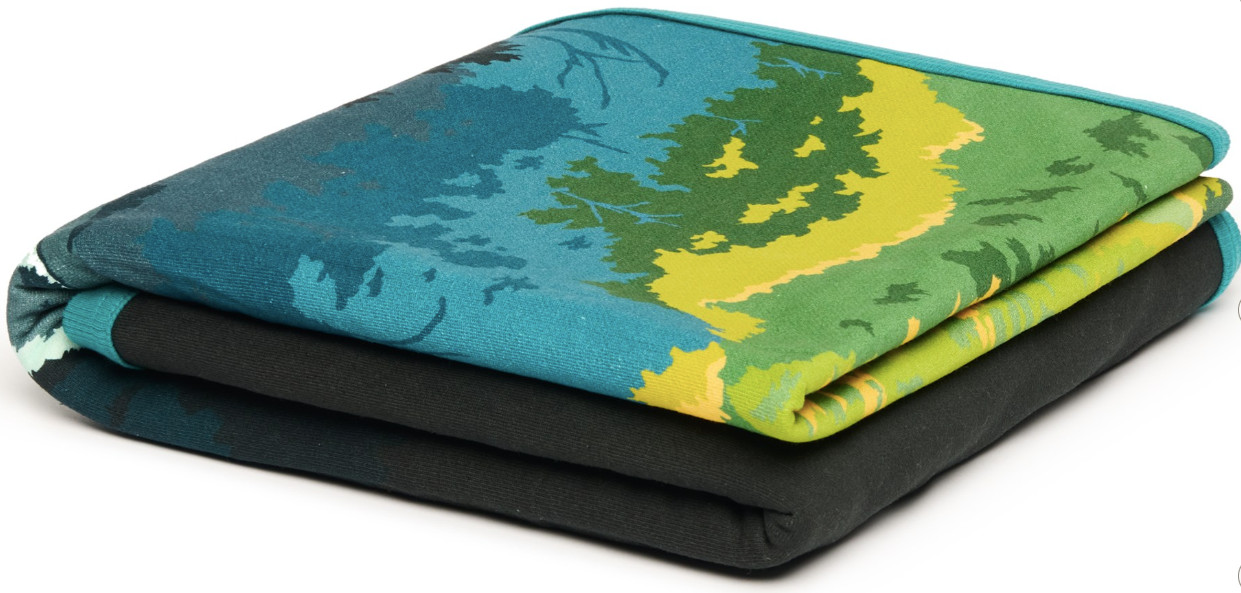 Rumpl CozyHemp Blanket Zion National Park Edition | Organic Hemp Retired Design