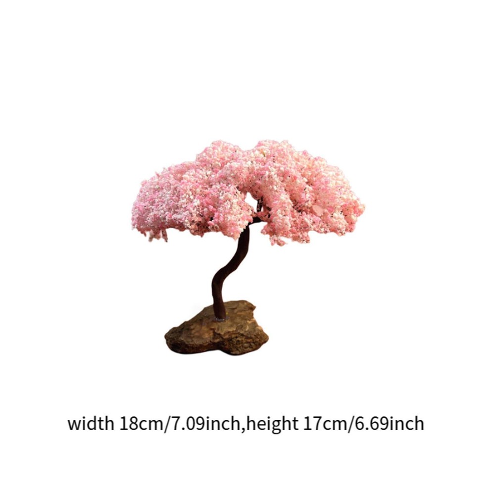 Tree Model Cherry Blossom Tree Simulated Mini Artificial Tree Ornament for