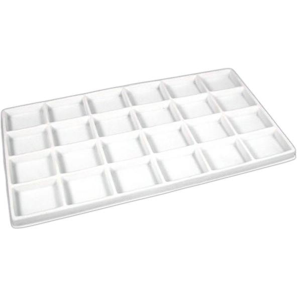 5 Beige 24 Compartment Display Tray Inserts