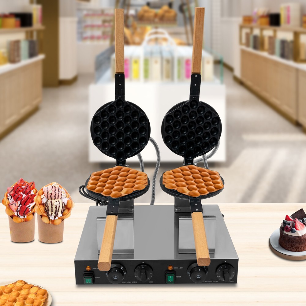 Double-head Commercial Waffle Making Machine Honeycomb Egg Waffle Making Machine
