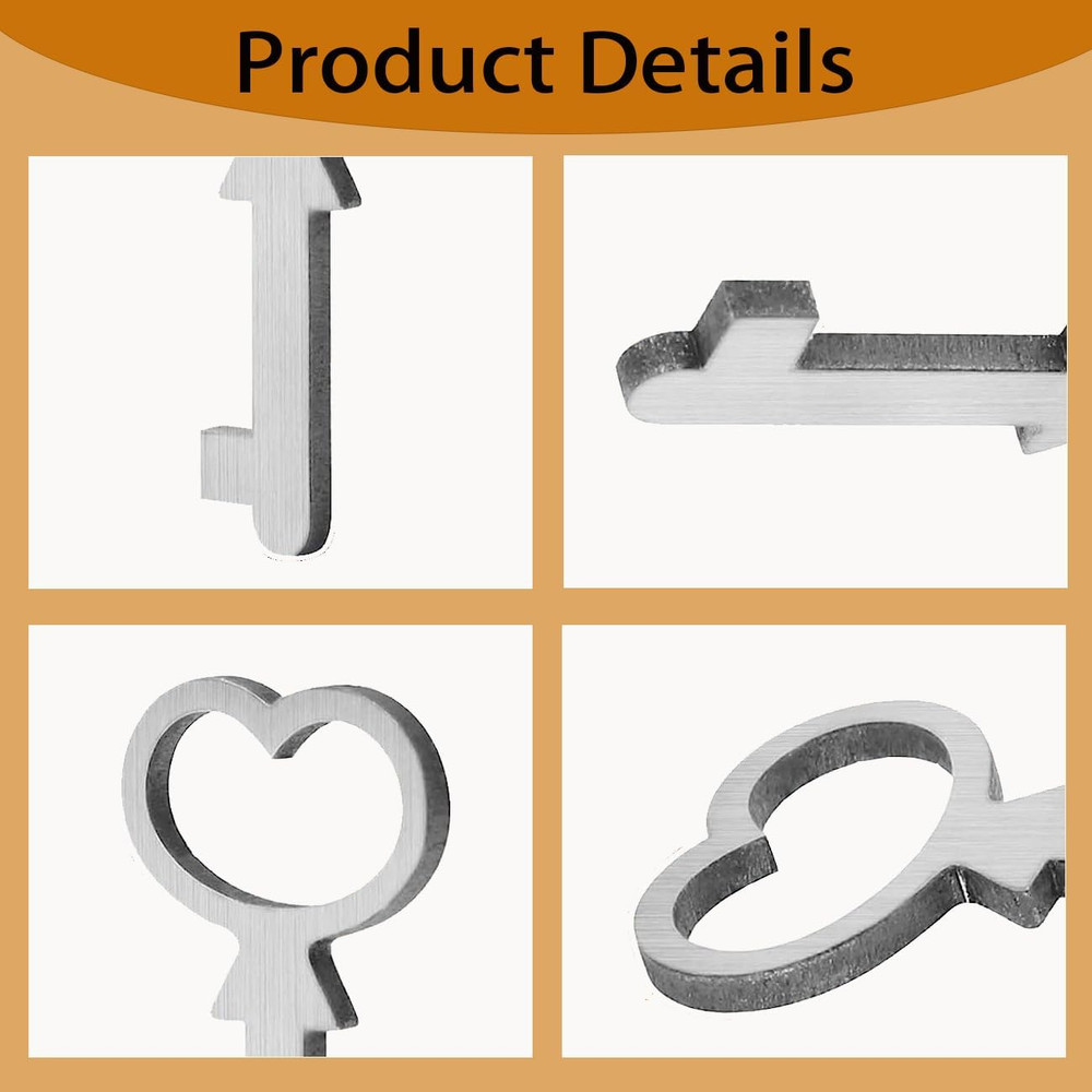 Cedar Box Key, Replacement for Lane Mini Keepsake Boxes, Key Lock, Metal, 2PC