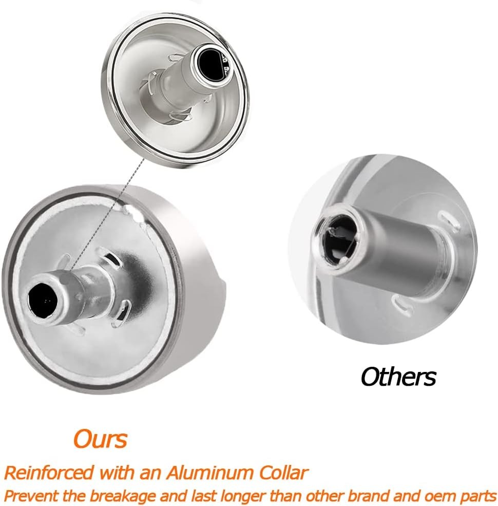 Premium Stainless Steel Replacement Knobs for GE Cafe Series - Easy Install