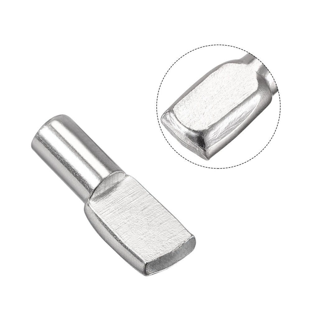 Peg support shelf, 5mm 6mm silver pin with hole, 60pcs