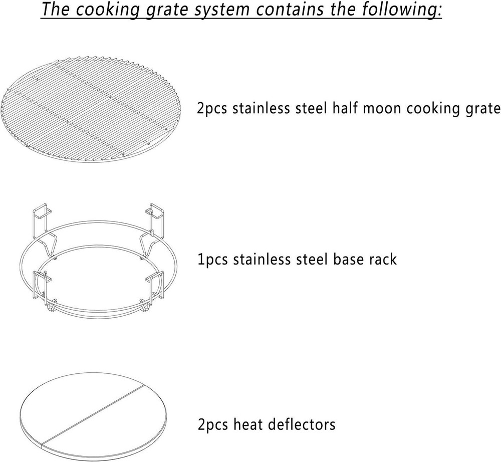 Universal Cooking System for Kamado Grills=