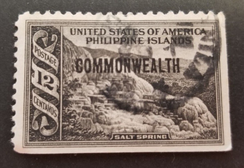 Philippines, nice stamp overprinted commonwealth imperf on two sides