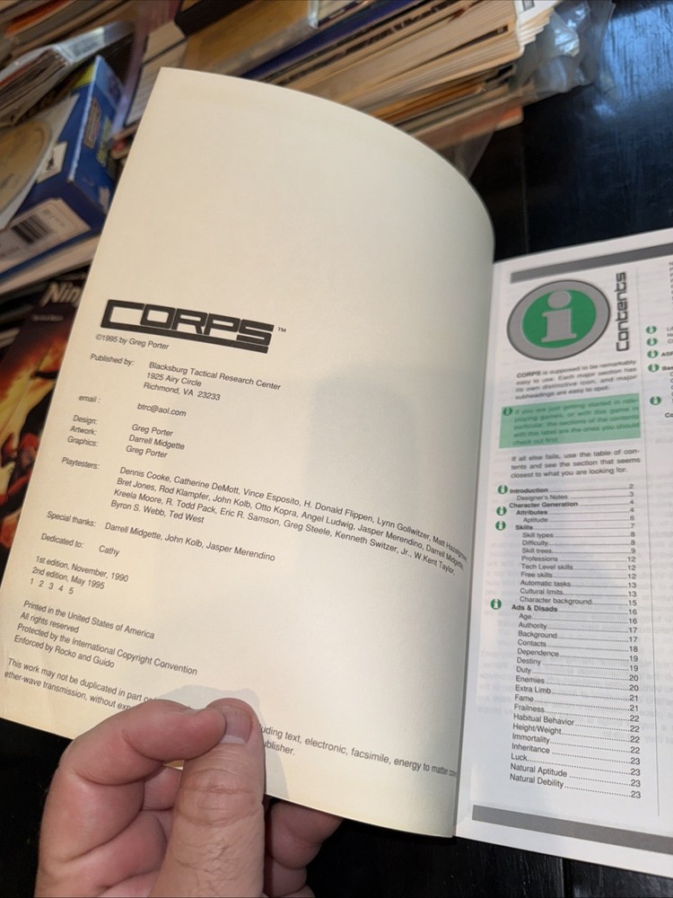 BTRC RPG Corps (2nd Ed) VG+