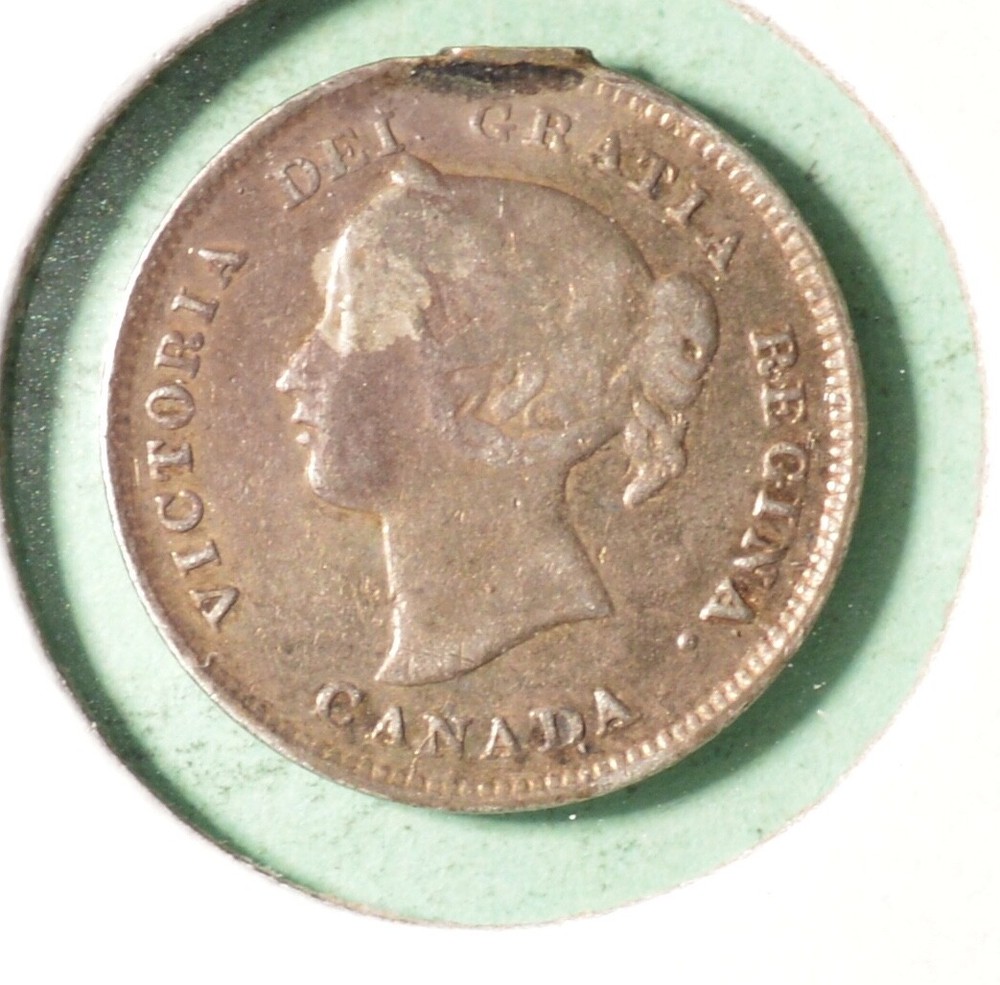 1893 - Canada Silver Five Cents - INV#B-527
